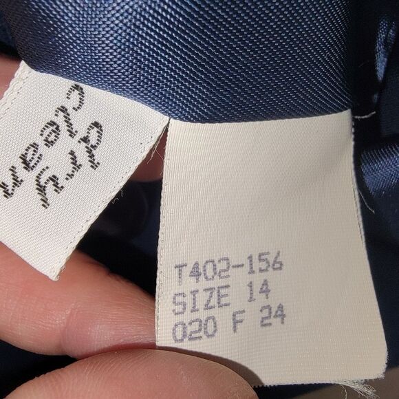 Pendleton Vintage 70s virgin wool navy blue blazer jacket size 14 - Picture 6 of 6